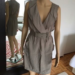 BCBG MaxAzria Gray Sleeveless dress XS